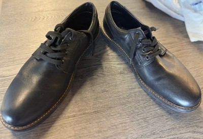 Rieker Antistress Men's Leather Black Oxford Dress Shoes US Size 10 Eur 44