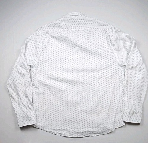 Twillory Untuckable Mens XL White Geometric Print Flip Cuffs Button Down EUC - Picture 7 of 7