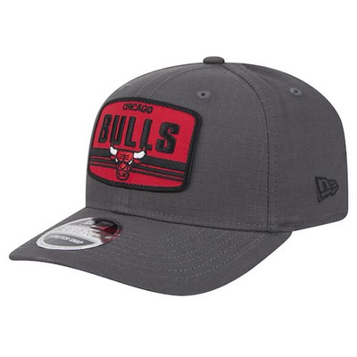 New Era Chicago Bulls Team NBA Graphite Adjustable Hat