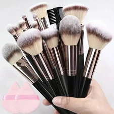 Professional 3-20PCS Makeup Brush Set Eyeshadow Foundation Blush Kabuki Tools