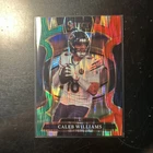 2025 Panini Select - Concourse Caleb Williams #73 Green & Red Shock Prizm Bears