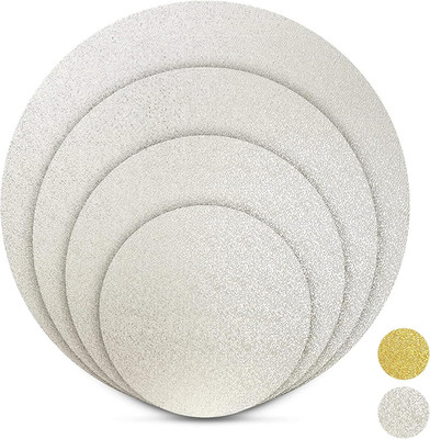 Premium Tortenunterlage rund I 4 er Set - Ø 15 + 20 + 25 + 30 cm I Cakeboard run