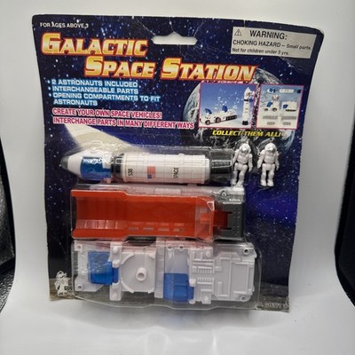 Galactic Space Station Theme Playset:  2 Astronaut Figures - Parts - Vehicle