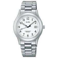 Seiko Alba Standard Quartz Men's Watch AQGK475 Silver