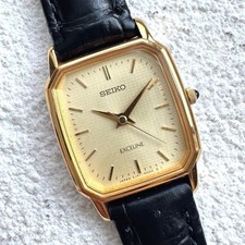 Orologio donna a batteria SEIKO Exceline Guilloche oro