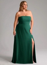 AZAZIE Emerald A-Line Side Slit Chiffon Convertible Dress - US 14 / UK 18
