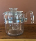Vintage Pyrex Flameware 6 Cup Glass Coffee Percolator  #7756 (Complete Set)