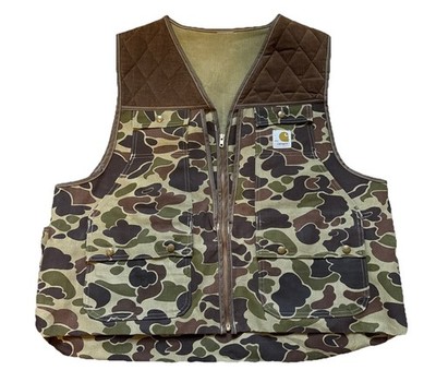 Vintage Carhartt Hunting Vest Mens XXL VU103 CMO Camo NWOT