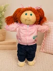 Vintage 1984 Cabbage Patch Kid Ginger/Green Eyes #2 P Factory w/ Outfit & Shoes