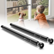 Sliding Door Security Bar,Window Security Lock Bars Adjustable,17-50 Inches W...
