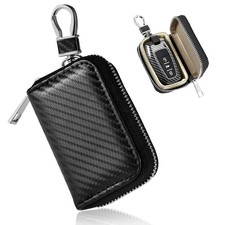 Faraday Bag for Car Keys, Anti-Theft Carbon Fiber Key Fob Storage Case RFID S