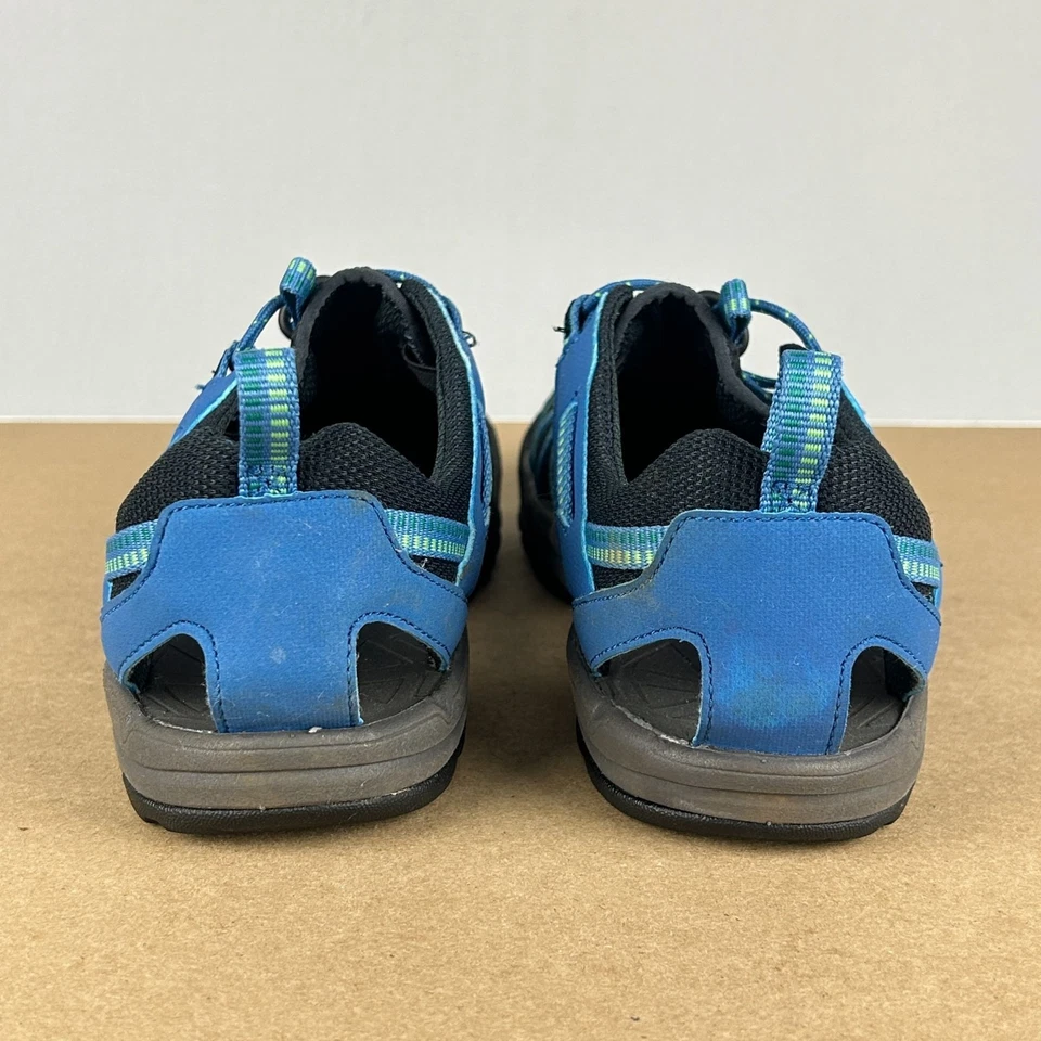 Sandalias Teva Manatí Exterior Senderismo Niños Jóvenes 5 Azul Negro Bungee Encaje Foto 4 de 4