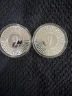 1 oz Silver Round - 9Fine Mint -TWO- 1 oz Rounds! Shipped Quick From AL.