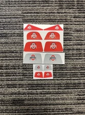Ohio State Buckeyes NIKE Visor Tabs Helmet Decals Football Eye Visors