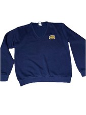 True Vintage Artex Golden Nugget Casino V Neck Sweater size M made in USA 70/80s