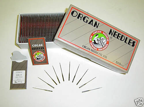 20 75/11 SHARP ORGAN TITANIUM FLAT SHANK 15X1 HAX1 HOME SEWING MACHINE NEEDLES - Image 2 of 2