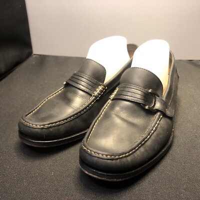 EUC Johnston & Murphy Loafers EUC Johnston & Murphy Black Leather Loafers Size 10.5M | eBay main image 2