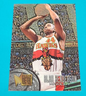 1995-96 Metal RC #123 Alan Henderson Atlanta Hawks BASKETBALL Card