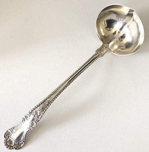 1889 GORHAM CAMBRIDGE STERLING 11” SOUP LADLE Early Hallmarks No Monograms CRISP - Picture 1 of 7