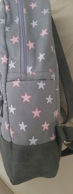 arizona mini dome backpack ArizonaDome backpack Gray color with pink,silver stars