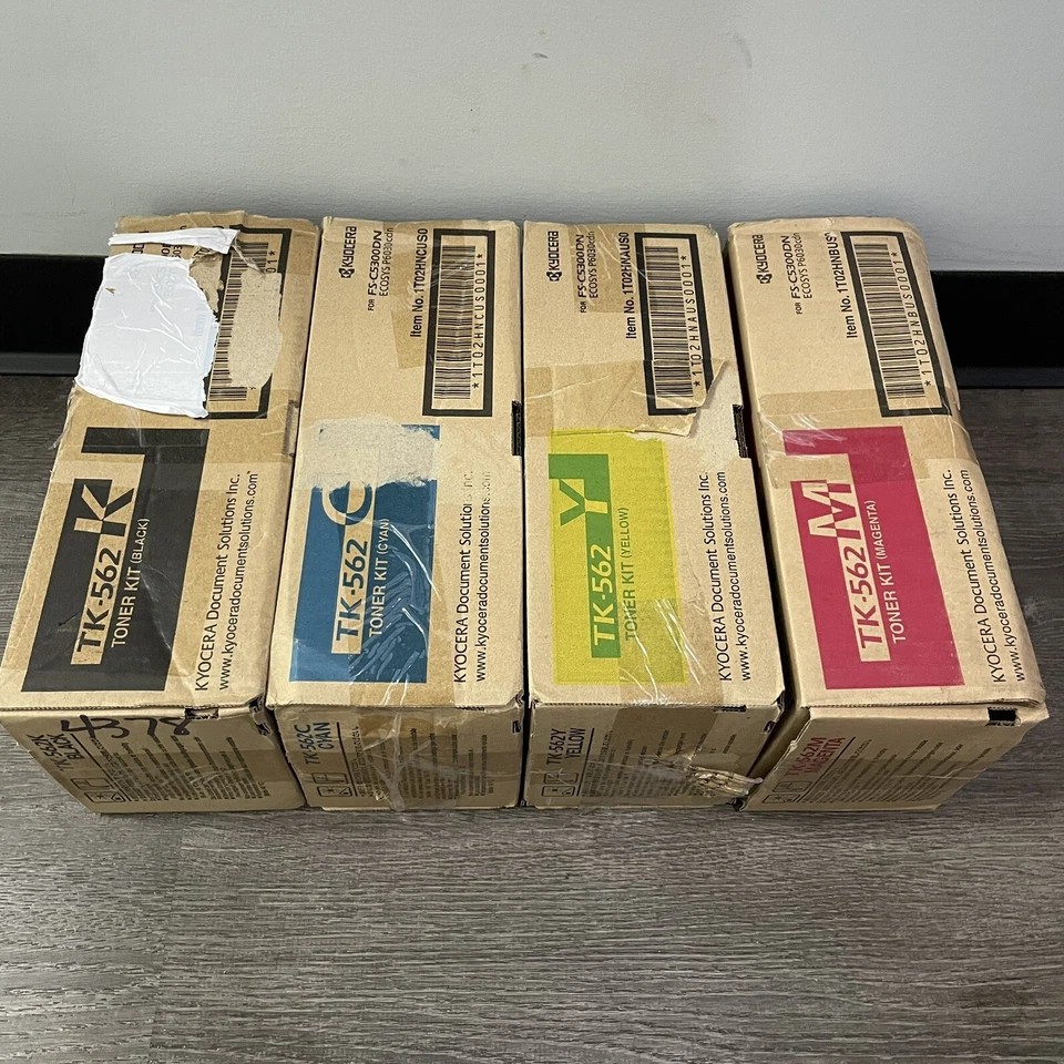 Juego completo de tóner KYOCERA TK-562 KYCM para ECOSYS P6030cdn FS-C5300DN FS-C5350DN Foto 2 de 2