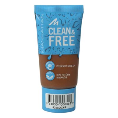 Manhattan Foundation Clean&Free 42 Mocha 30 ml