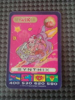 Twix Spacix 3D Synthix Melodia cards trema 1996 Card Rare