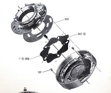 Compur Part 1110-543-252 Sector Opening Ring for Contaflex Tessar 45 f2.8 - NEW