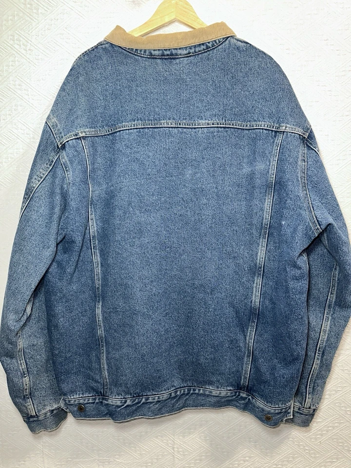 Vtg Chevy Swingster Embroidered Snap-on Jean Trucker Jacket Flannel Lined Sz XXL - Image 2 of 4