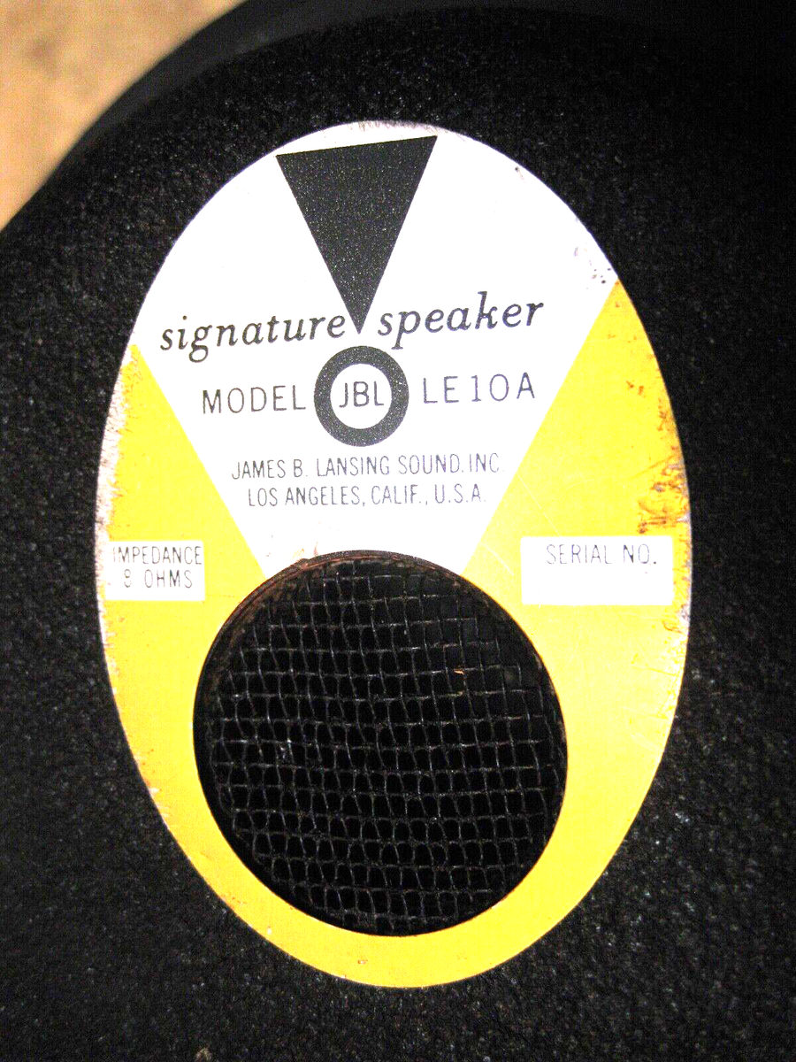 🇺🇸 👍 🔥 🎶 👉 vintage jbl le10a & pr10 speakers | eBay
