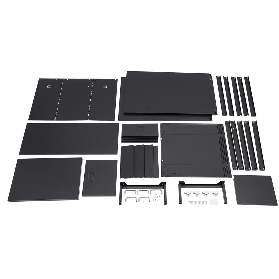 Armário de armazenamento 5 camadas quarto escritório armário de armazenamento moderno armário móvel - Imagem 3 de 4