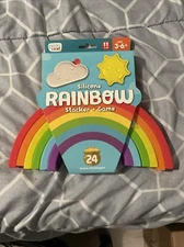 Chuckle & Roar Silicone Rainbow Stacker and Game