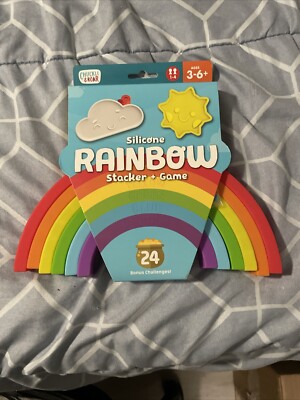 Chuckle & Roar Silicone Rainbow Stacker and Game