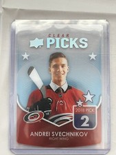 Andrei Svechnikov Clear Picks Hockey Card