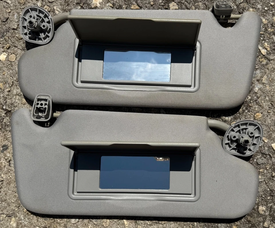 Parasoles grises para conductor pasajero Chevrolet Impala 2006-16 izquierda derecha OEM Foto 3 de 3