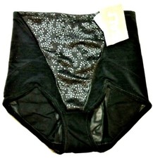 medium - NWT Bali shaper brief panties, black, shapewear, 22 tags c238 
