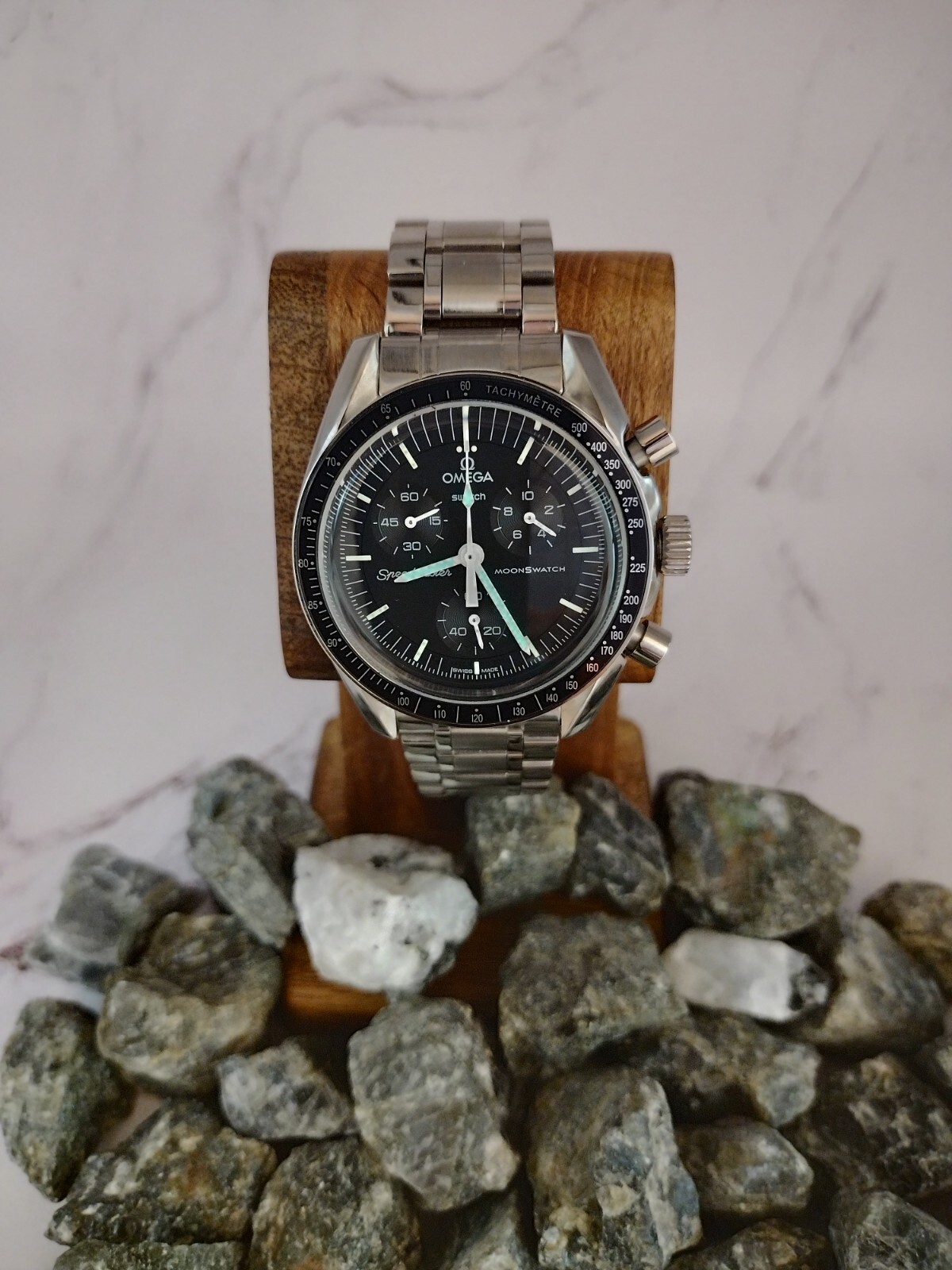 Stainless Steel Case Modified OMEGA X Swatch MoonSwatch Mission to