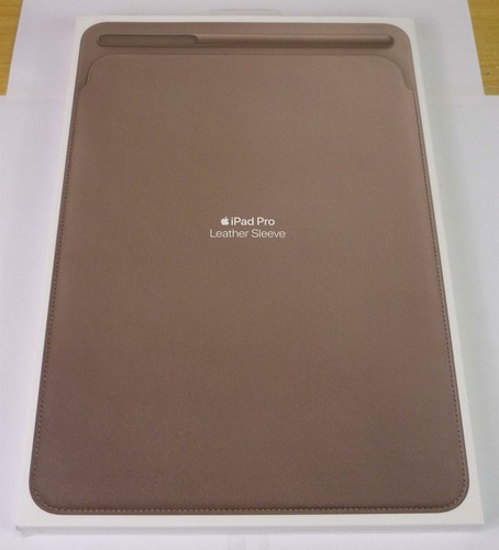 Original Apple Leder Hülle für iPad 7, 8 & 9 (7th, 8th & 9th Gen) - Taupe Grau - Bild 3 von 5