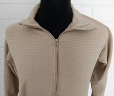 USGI Mid Weight Cold Weather Shirt Men's Small Long S Polartec Waffle Desert Tan