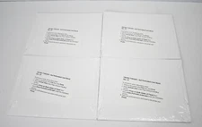 Lot of 100 Perforated Card Stocks Pack 4" x 5" 25/Pack White 100196.T1002201