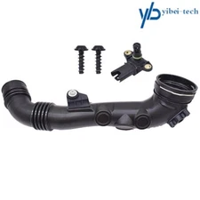 For BMW 135i 335i Air Intake Pipe Intercooler Hose 2011-2013 Black 13717 615026