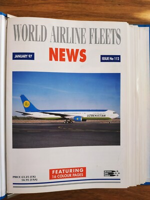 World Airline fleets news-1997 complete year with binder