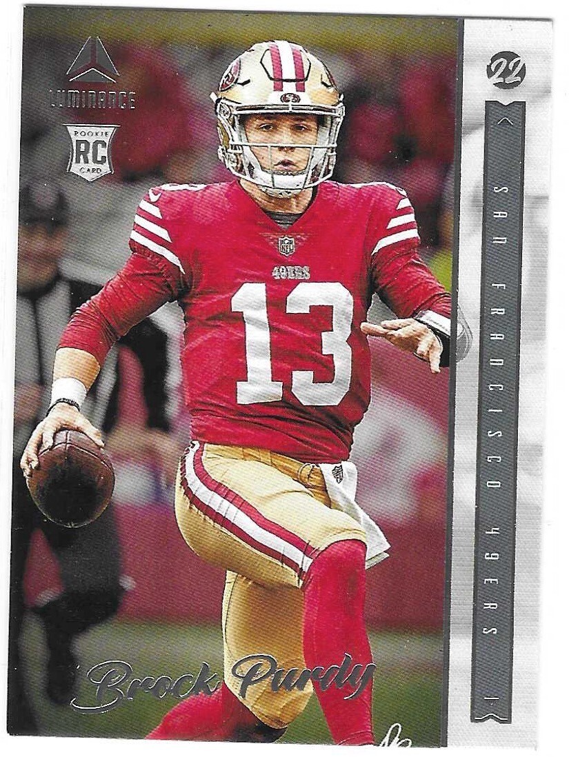 2022 Chronicles Luminance Brock Purdy #213 Rookie Card RC San Francisco 49ers