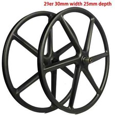 29er Carbon Wheels Depth 25mm Width 30mm Mountain Bike Six Spoke Wheelset