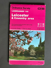 OS, Ordnance Survey Landranger map no: 140, Leicester & Coventry
