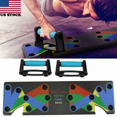 9 in 1 Push Up Rack Board Fitness Workout Gym Training Exercise Muscle Body MB02