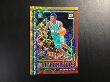 BRANDON MILLER 2023-24 Donruss Optic #17 RC Elite Dominators Red Gold Scope  /99