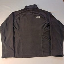 The North Face Pockets Men's Black Full Zip Jacket Measured Size Small