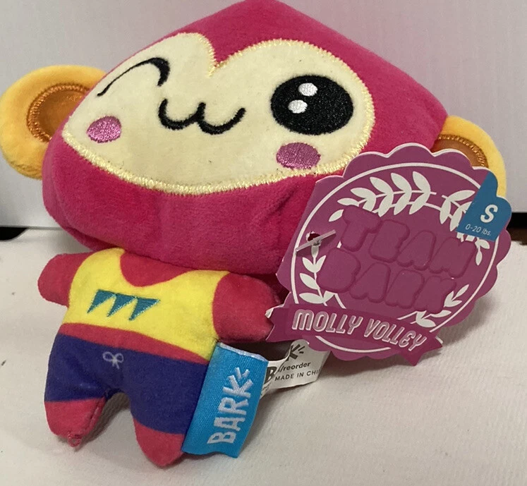 Pink monkey store dog toy