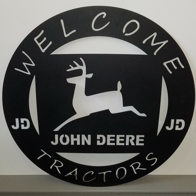 JOHN DEERE TRACTORS METAL SIGN eBay